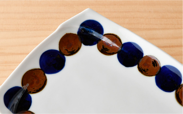 【波佐見焼】SABIドット Blue 角鉢・長 角皿セット ボウル プレート  食器  【トーエー】 [QC52]