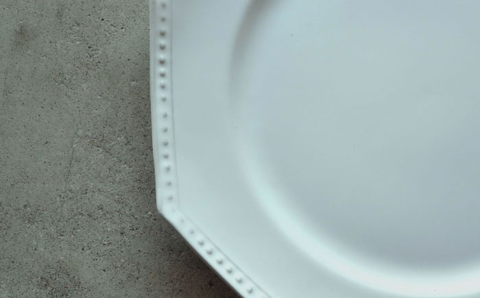 【波佐見焼】白釉 オクトゴナル皿（大・小）・長皿 計6枚セット【吉田健宗】 [RB19]