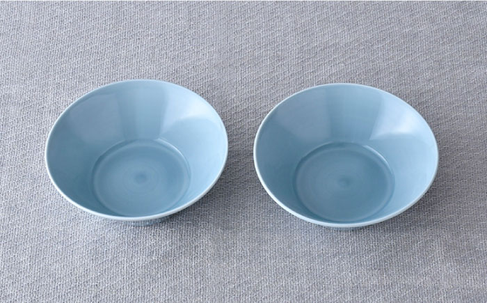 【波佐見焼】高台小鉢 ブルー 2個セット【舘山堂】 [RC33]