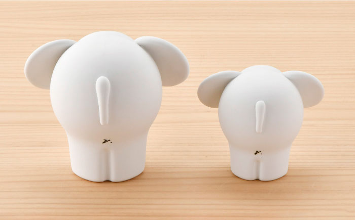 【波佐見焼】 置物 ・新ぞう大小（無釉・つや無し） インテリア 陶器 雑貨 【アトリエやま】 [RE07]