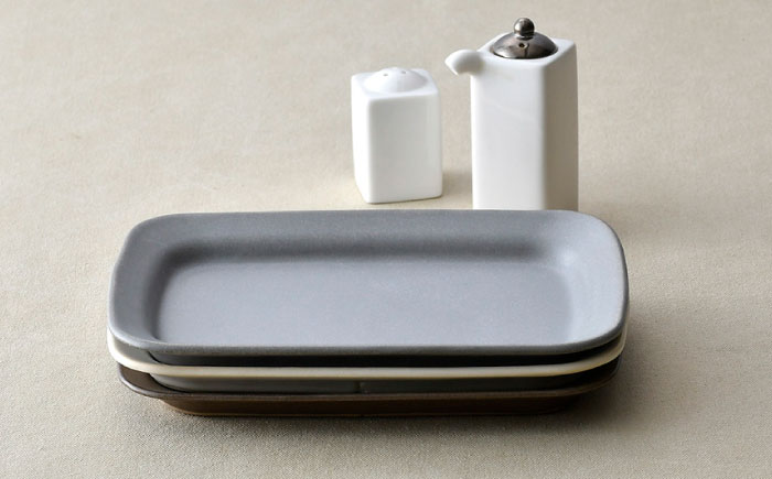 【波佐見焼】窯変 プレート 3色セット（ブラウン/ホワイト/もえぎ）【ROXY・HASAMI】 [SB159]