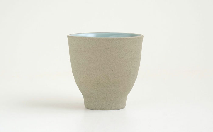 【波佐見焼】カラービスク ペア飯碗・湯呑セット 水色・白【光和陶器】 [SC83]