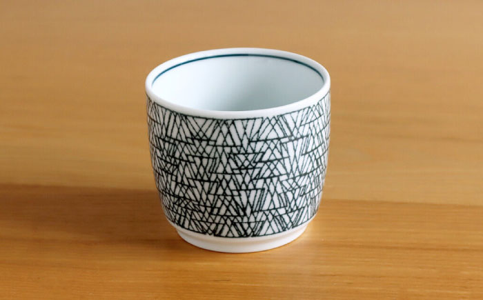 【白山陶器】【グラフ】湯のみ猪口 3色セット【波佐見焼】 [TA169]