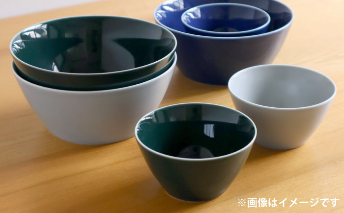 【白山陶器】【ビスタ】深鉢(小) グレイマット 2枚セット【波佐見焼】 [TA174]