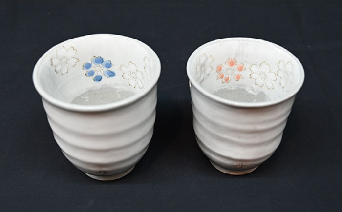 【波佐見焼】青紅花 茶碗・コップ 4点セット【協立陶器】 [TC120]