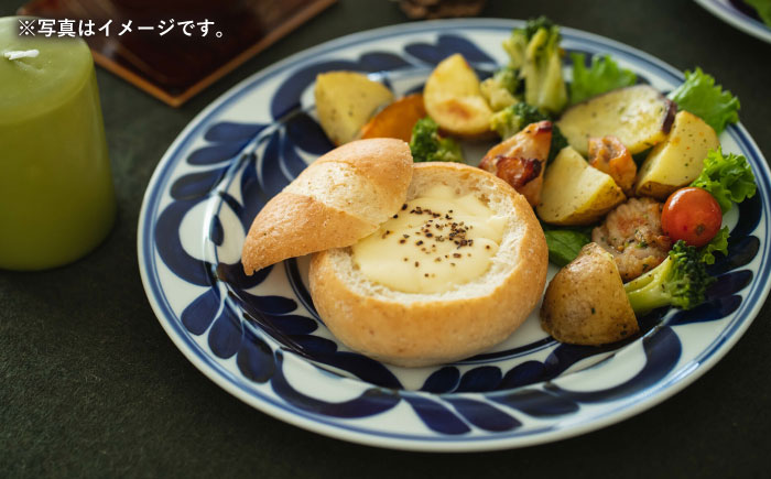 【波佐見焼】mawaribana プレート（大） 2点セット ブルー【アイユー】 [UA51]