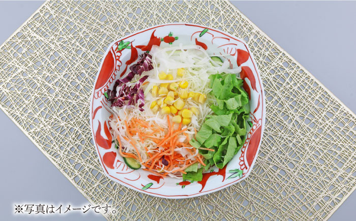 【波佐見焼】夢万歴草華紋 マルチ ボウル （手描）【不二商店】 [UC05]