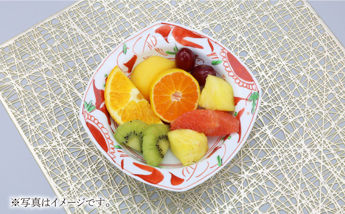 【波佐見焼】夢万歴草華紋 マルチ ボウル Mセット5P（手描）【不二商店】 [UC06]