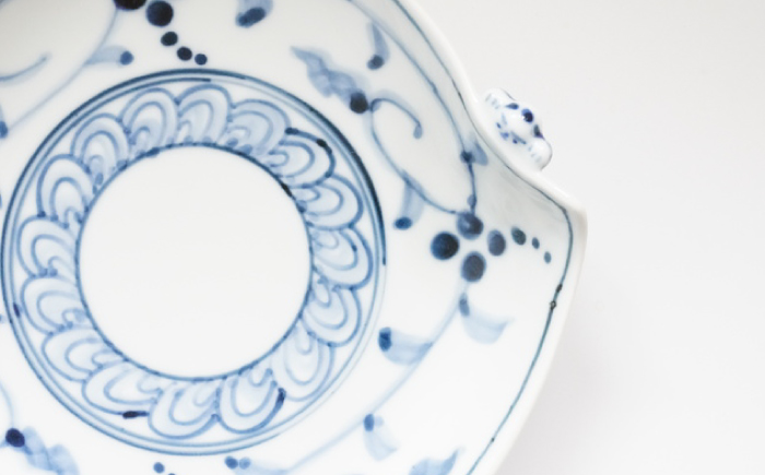 【波佐見焼】木の実唐草 一閑人銘々皿 2枚セット【FOURGRACE】 [UG13]