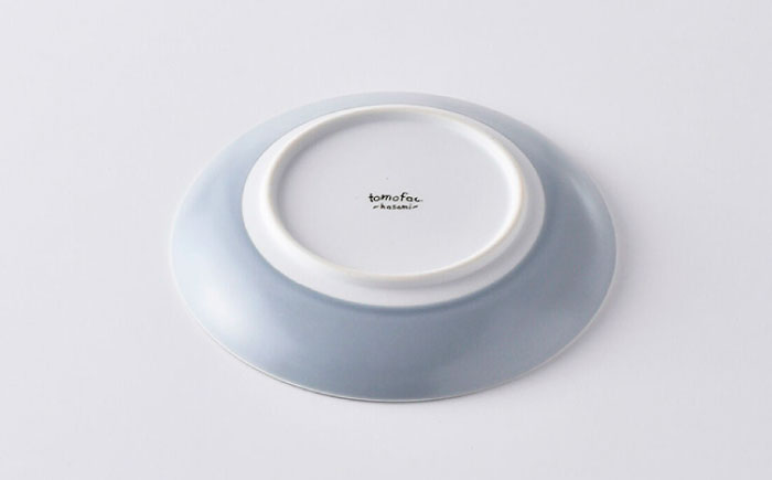 【波佐見焼】コンフォート 中皿 4枚セット（ブルーグレイマット・ピンクマット）【陶芸ゆたか】 [VA135]