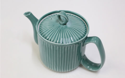 【波佐見焼】KEMIシリーズ《グリーン》ティーポット マグカップ 5点セット 食器 皿 【陶芸ゆたか】 [VA66]