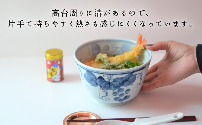 【波佐見焼】easy don 葡萄 2個セット どんぶり ボウル 【ZOE・一誠陶器】 [VE23]