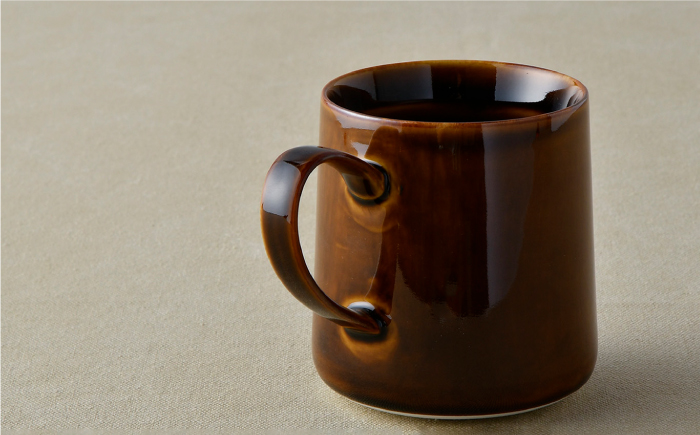 【波佐見焼】マグカップ 2個セット （ブラウン） スープカップ スープマグ 【光春窯】 [XD20]
