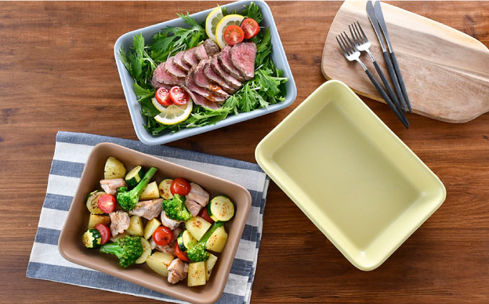 【波佐見焼】オーブンウェア 長角トレー 角皿 プレート ブラウン【光春窯】 [XD62]