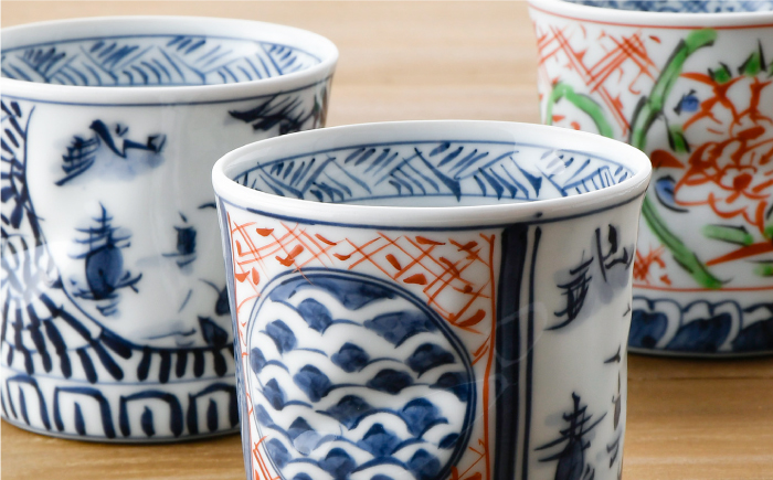 【波佐見焼】ロックカップ3個セット 湯呑み スープカップ カップ【一夢窯】 [XE03]