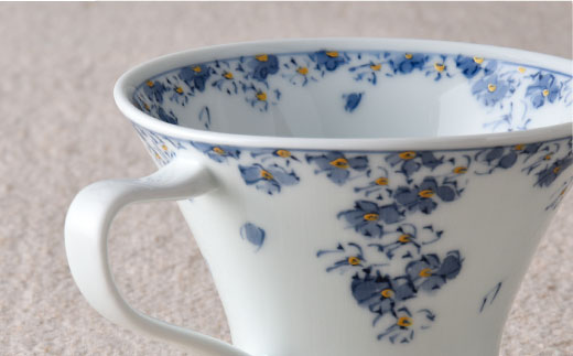 【波佐見焼】花しだれ ティーカップ 2個セット マグカップ スープマグ 陶器【一夢窯】 [ZD06]