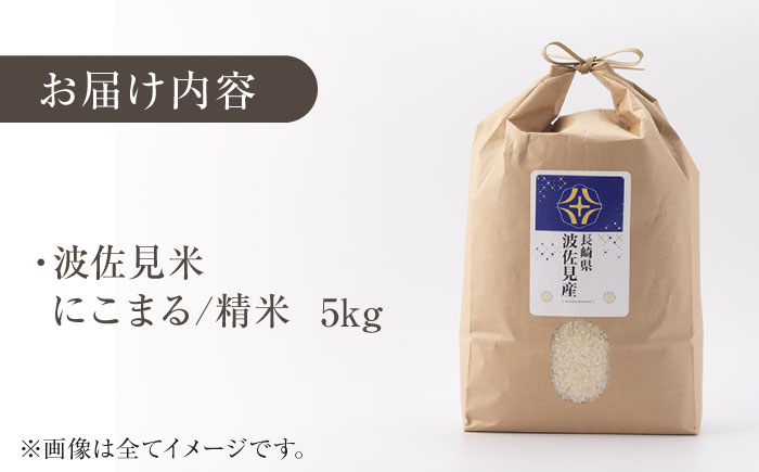 【令和7年度米】にこまる 白米 5kg  波佐見町産【冨永米穀店】 [ZF02]