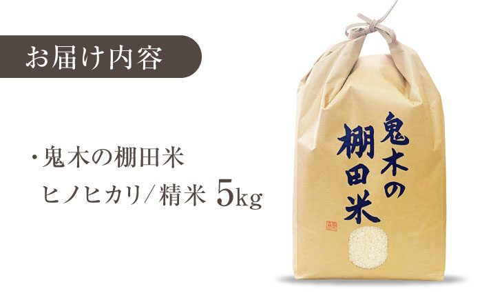 【鬼木の棚田米】 ヒノヒカリ 5kg 波佐見町産 【冨永米穀店】 [ZF19]