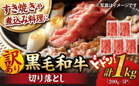 【訳あり】 切り落とし 1.0kg (200g×5)  【夢ファームシュシュ】 [WF20] 肉 牛肉 しゃぶしゃぶ すき焼き 訳アリ ワケあり