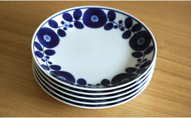 【白山陶器】【BLOOM】ブルーム プレート (S) 皿 リース 5枚セット【波佐見焼】 [TA17]