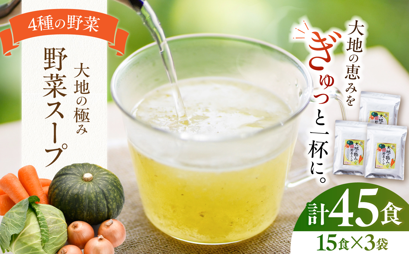 大地の極み野菜スープ3袋 [DA33]