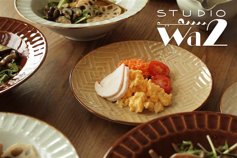 【波佐見焼】SHINOGI 6寸皿 2点セット 黄瀬戸【studio wani】 [MB62]