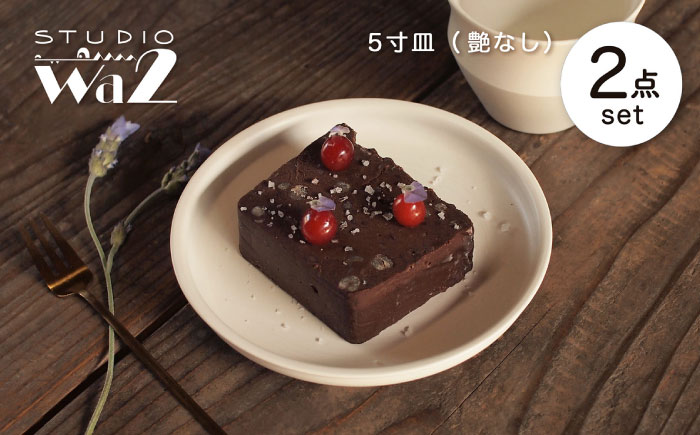 【波佐見焼】KINU 5寸皿 2点セット（艶なし）【studio wani】 [MB78]