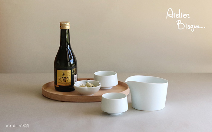 【波佐見焼】白磁の酒器セット 片口 ちょこ【アトリエビスク】 [RD20]