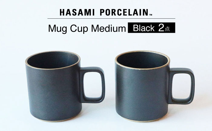 [HASAMI PORCELAIN]マグカップ ブラック 2点セット 食器 皿[東京西海] [DD195]