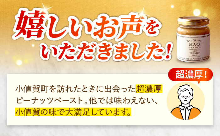 【全2回定期便】【濃厚！】HAO！ピーナッツペースト 2本 《小値賀町担い手公社》 ピーナッツバター ピーナッツ バター ジャム 朝食 濃厚 落花生 常温  [DAA029]