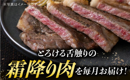 【全6回定期便】【 A5ランク 】 長崎和牛 霜降り定期便 《小値賀町》【有限会社肉の相川】 ロース サーロイン 切り落とし 国産 牛肉 長崎和牛 ステーキ すき焼き A5 和牛 黒毛和牛 あいかわ  [DAR037]