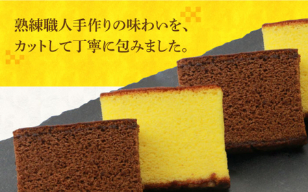 【3回定期便】カット包装カステラ　2箱入（プレーン・チョコレート） ≪小値賀町≫ 【株式会社文明堂総本店】 カステラ かすてら 菓子 お菓子 和菓子 常温  [DBF016]