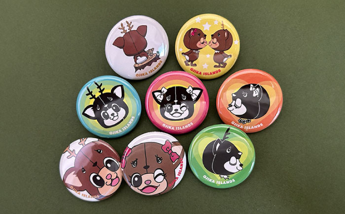 お楽しみちかまるくん缶バッジセット（ランダム5個入り）  [DAB046]