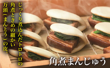 【年内配送】【具材付き】長崎ちゃんぽん4食・角煮まんじゅう4個　詰合せ＜みろく屋＞ 長崎 五島列島 小値賀 簡単調理 野菜 おかず 簡単 時短   [DBD045]