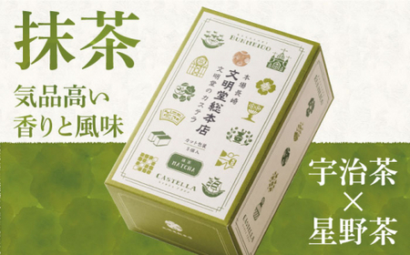 【3回定期便】カット包装カステラ　2箱入 （プレーン・抹茶）≪小値賀町≫【株式会社文明堂総本店】 カステラ かすてら 菓子 お菓子 和菓子  [DBF011]