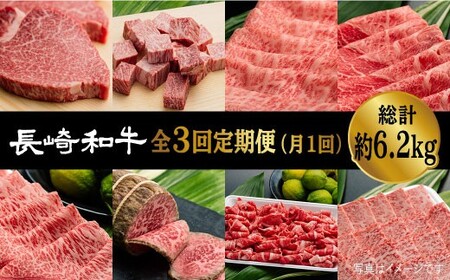 【数量限定！月1回全3回 約6.2kg】A4,A5等級 長崎和牛プレミアム3回定期便 《小値賀町》【有限会社肉の相川】   470000 470000円 47万円  [DAR010]