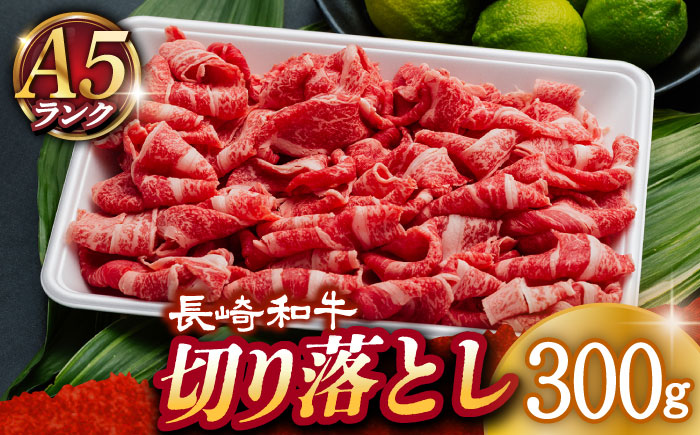 【年内配送】【A5ランク】長崎和牛 切り落とし 300ｇ【肉の相川】  [DAR049]