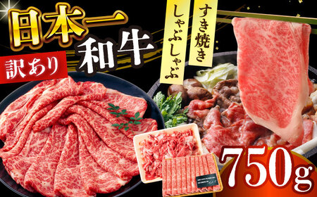【訳あり】【A4～A5】長崎和牛しゃぶしゃぶすき焼き750gセット【株式会社 MEAT PLUS】  訳あり [DBS020]