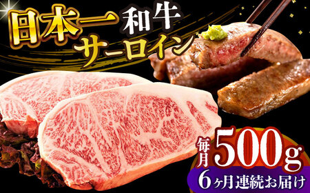 【全6回定期便】【A4～A5】長崎和牛サーロインステーキセット　500g（250g×2枚）【株式会社 MEAT PLUS】  [DBS087]