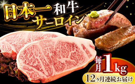 【全12回定期便】【A4～A5】長崎和牛サーロインステーキセット　1kg（250g×4枚）【株式会社 MEAT PLUS】  [DBS092]