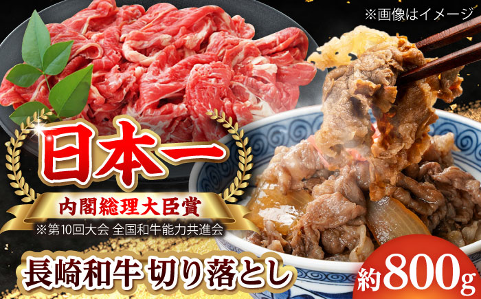 【大自然の贈り物！】長崎和牛 切り落とし 約800g【ながさき西海農業協同組合】 [DBV009] [DBV009]