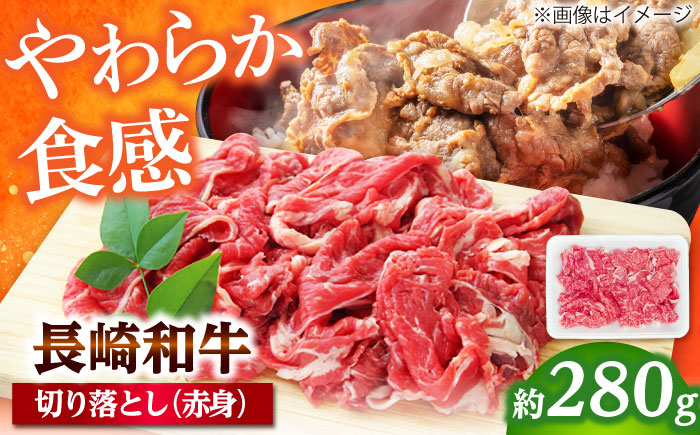 長崎和牛 切り落とし（赤身）280g 【佐世保エスディー食品株式会社】 [DBW031]