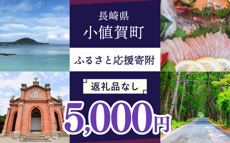 【返礼品なし】長崎県小値賀町 ふるさと応援寄附金（5,000円分）   [DYZ004]