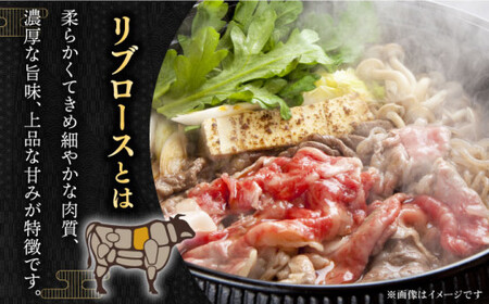 【柔らかい霜降り！】長崎和牛 リブロース スライス 約500g【黒牛】 [QBD006] [QBD006]