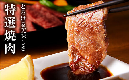 長崎和牛 出島ばらいろ 特選焼肉 セット （ロース カルビ カタロース モモ のいずれか2種類）約300g×2【合同会社肉のマルシン】 [QBN018] [QBN018]