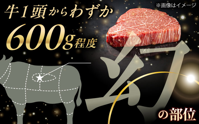【極上の赤身肉】シャトーブリアン ステーキ 長崎和牛 計300g以上 (約150g×2枚)【肉のマルシン】 [QBN058]