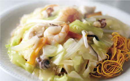 【具材付き】長崎ちゃんぽん・皿うどん揚麺　各2人前 ＜みろく屋＞ [QBP008] [QBP008]