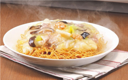 【具材付き】レンジで皿うどん　4人前＜みろく屋＞ [QBP048] [QBP048]