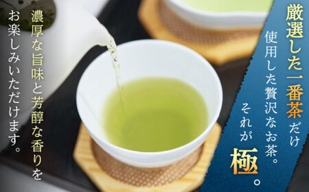 【全6回定期便】「1番茶の濃厚な旨味！」さざの 有機栽培茶  極  （100g×3本/回）【宝緑園】 [QAH023] [QAH023]