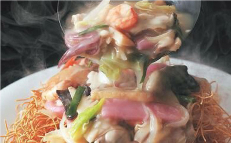 【全12回定期便】長崎ちゃんぽん・皿うどん揚麺　各5人前＜みろく屋＞ [QBP026] [QBP026]